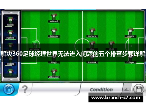 解决360足球经理世界无法进入问题的五个排查步骤详解
