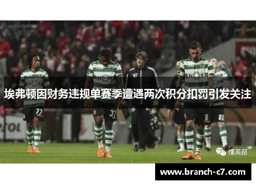 埃弗顿因财务违规单赛季遭遇两次积分扣罚引发关注